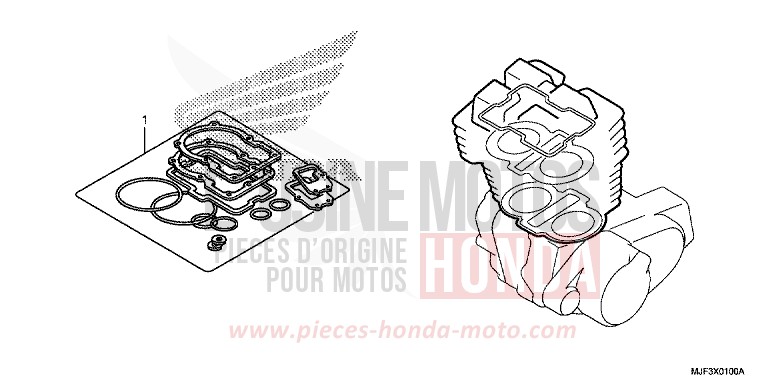 DICHTUNG SATZ A von CTX700 ABS PEARL FADELESS WHITE (NH341) von 2014